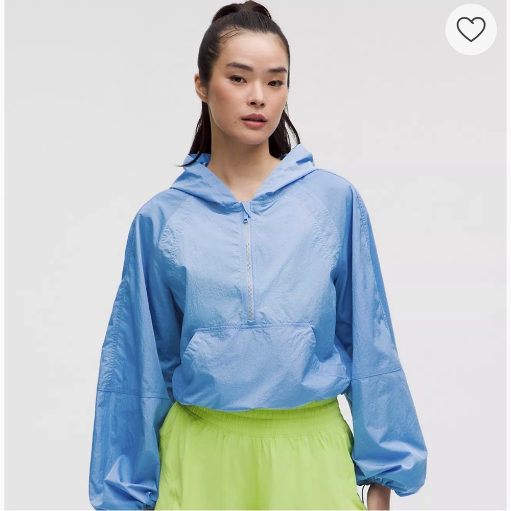 Lululemon blue cropped Anorak jacket
